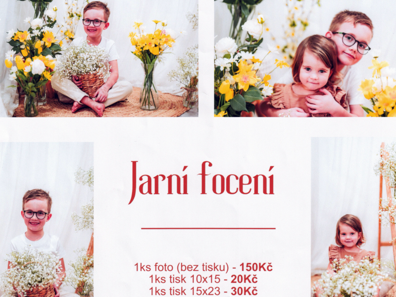 Jarní fotografování MŠ Červený Potok